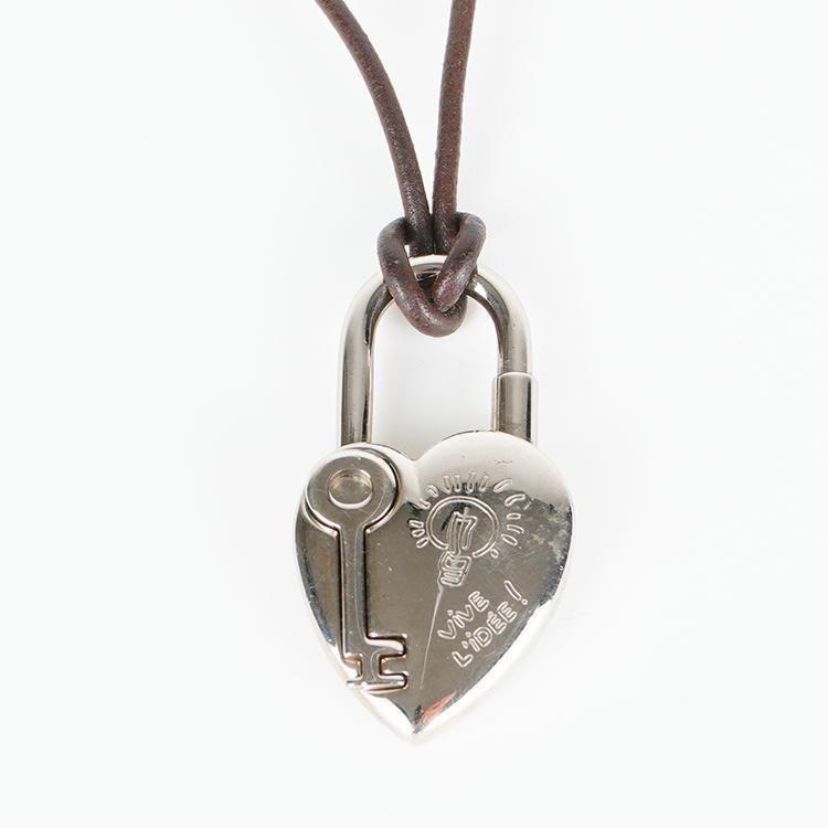 HERMES エルメス カデナファンタジーハートネックレス シルバー