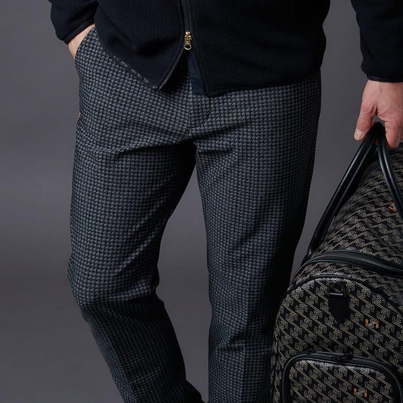 メンズ ウォーム千鳥パンツ グレー | Resurrection レザレクション