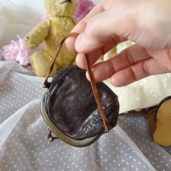 アンティーク バッグ | フランス 20世紀初頭 ドール用バッグ 革製