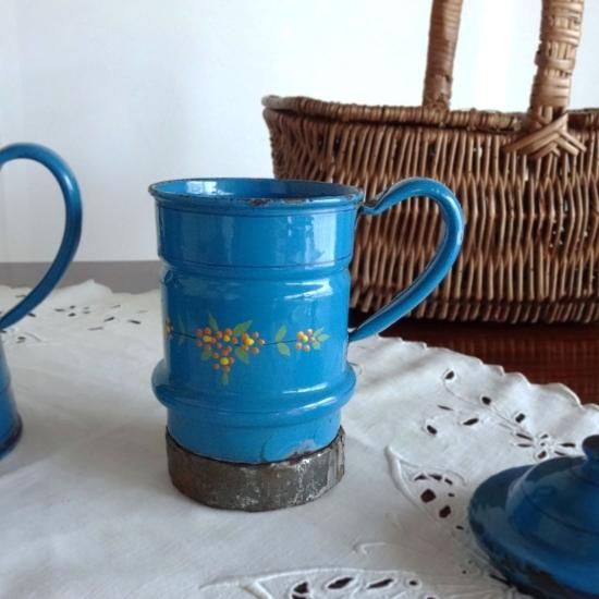 アンティーク ホーローポット | フランス 2段式ホーローポット