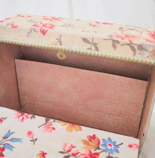 アンティーク カルトナージュ ボックス | フランス スタンド型