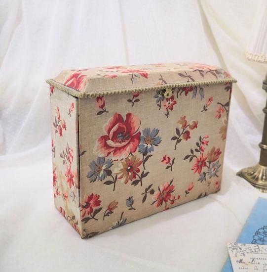 アンティーク カルトナージュ ボックス | フランス スタンド型