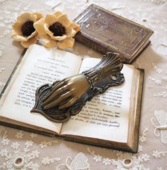 アンティーク ハンドクリップ | フランス 20世紀 貴婦人の手のクリップ