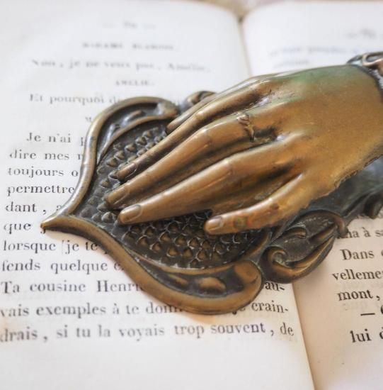アンティーク ハンドクリップ | フランス 20世紀 貴婦人の手のクリップ