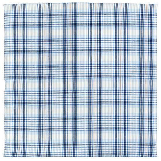 ブルーしじらチェックハンカチ | H TOKYO ハンカチ | OLD-FASHIONED STORE