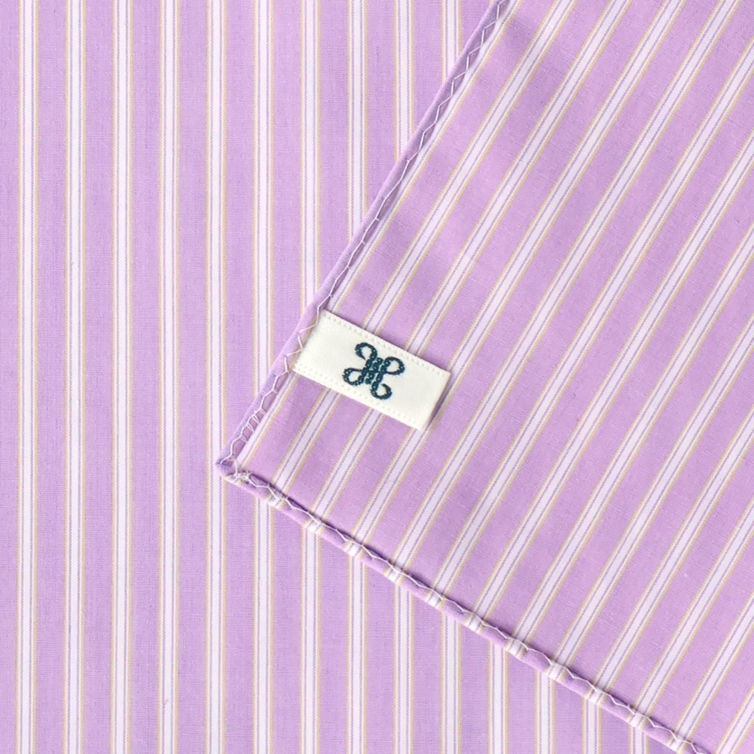 ピンクイエローポプリンストライプハンカチ | H TOKYO ハンカチ | OLD