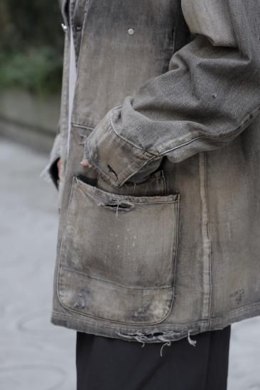 ANCELLM | アンセルム DENIM COVERALL(BLACK) / デニムカバーオール