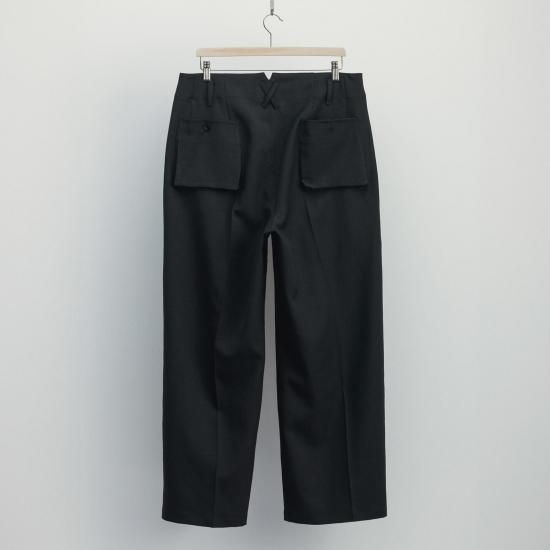satou | サトウ dokan wide slacks(KURO) / ドカンワイドスラックス(黒