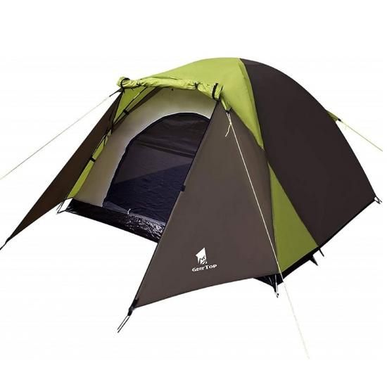 GeerTopギアトップ 2-3人用テント | グリーン＆ブラウン - neru海 WEB