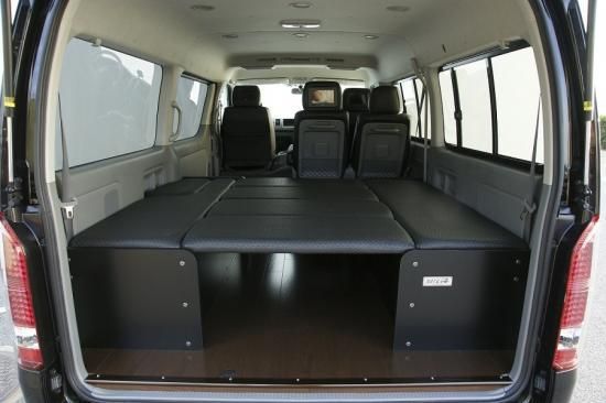 200系ハイエースベッドキット | 7枚式収納可能 - neru海 WEBショップ