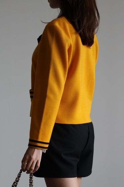 vintage】Yves Saint Laurent / 90's round neck black line retro