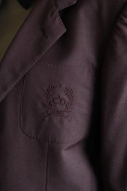 vintage】Christian Dior / CD logo embroidery tailored jacket