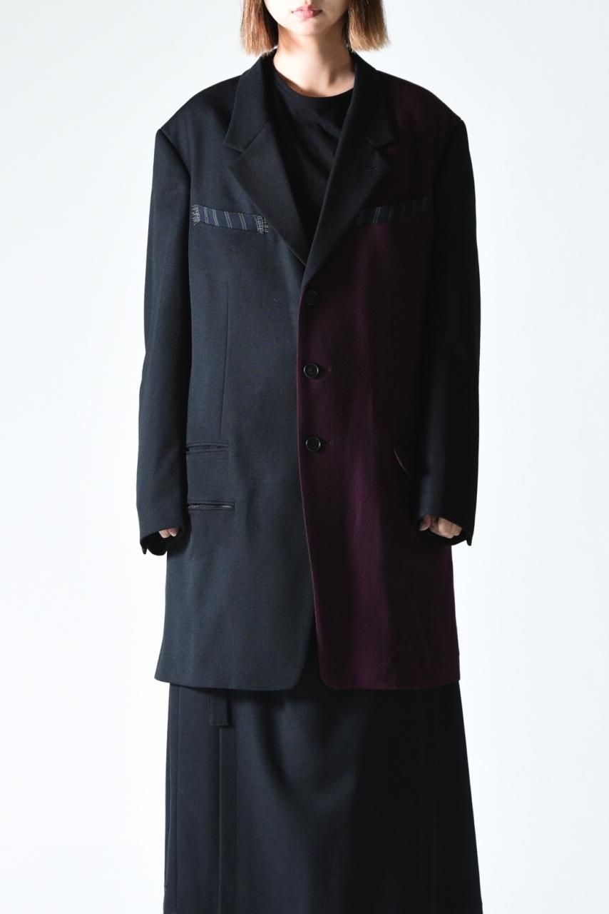 Y's for men COMBINATION JACKET WITH ZIG-ZAG STITCH - Ka na ta