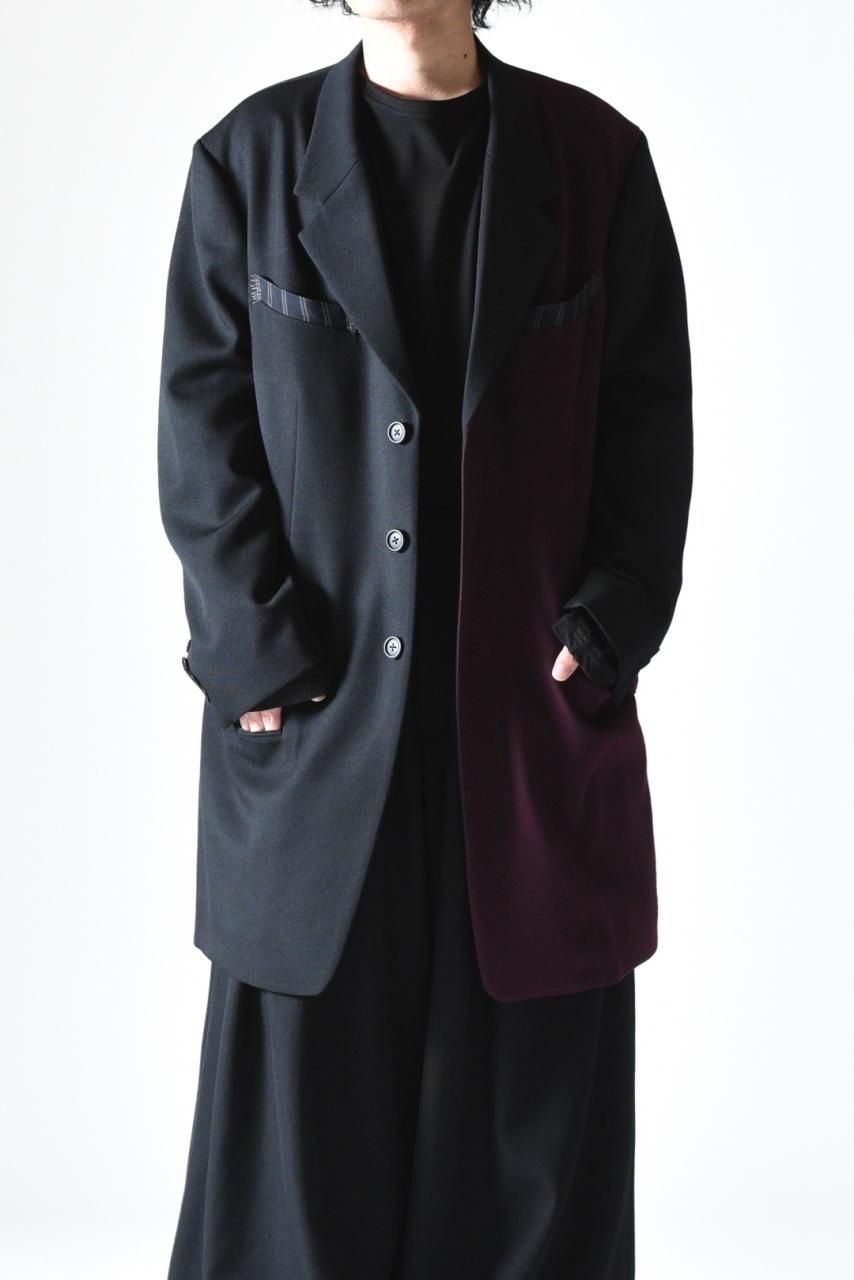 Y's for men COMBINATION JACKET WITH ZIG-ZAG STITCH - Ka na ta