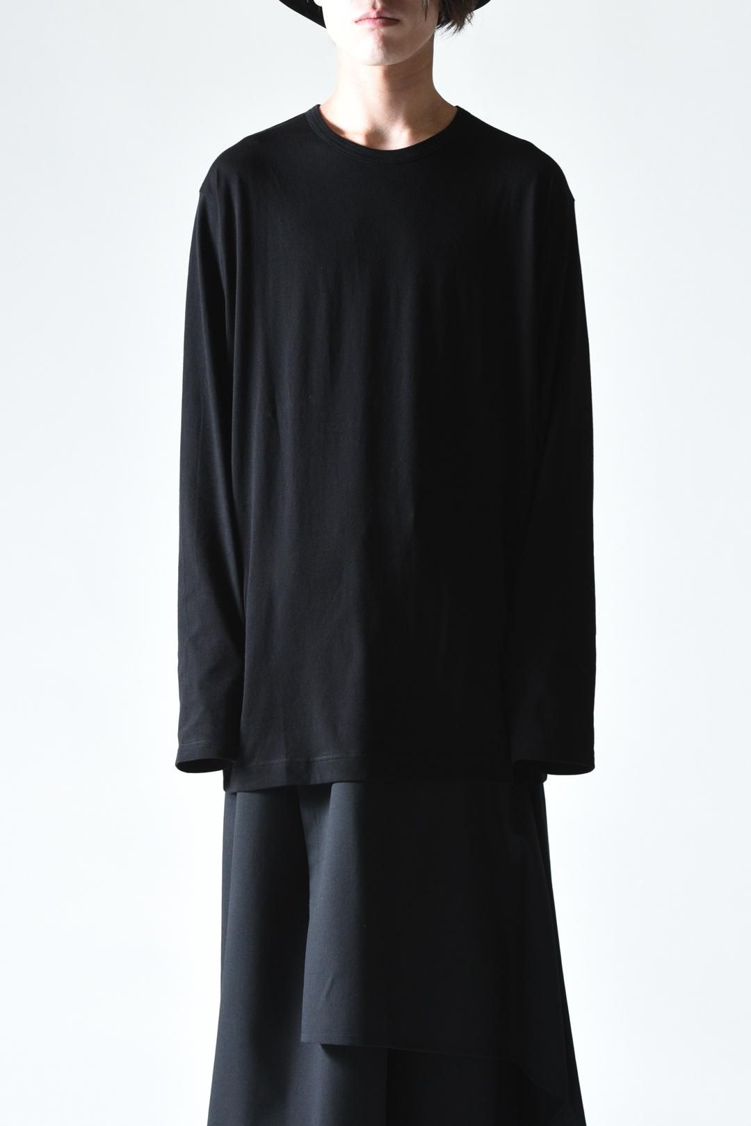 Yohji Yamamoto POUR HOMME ラウンドネックロングスリーブ black - Ka