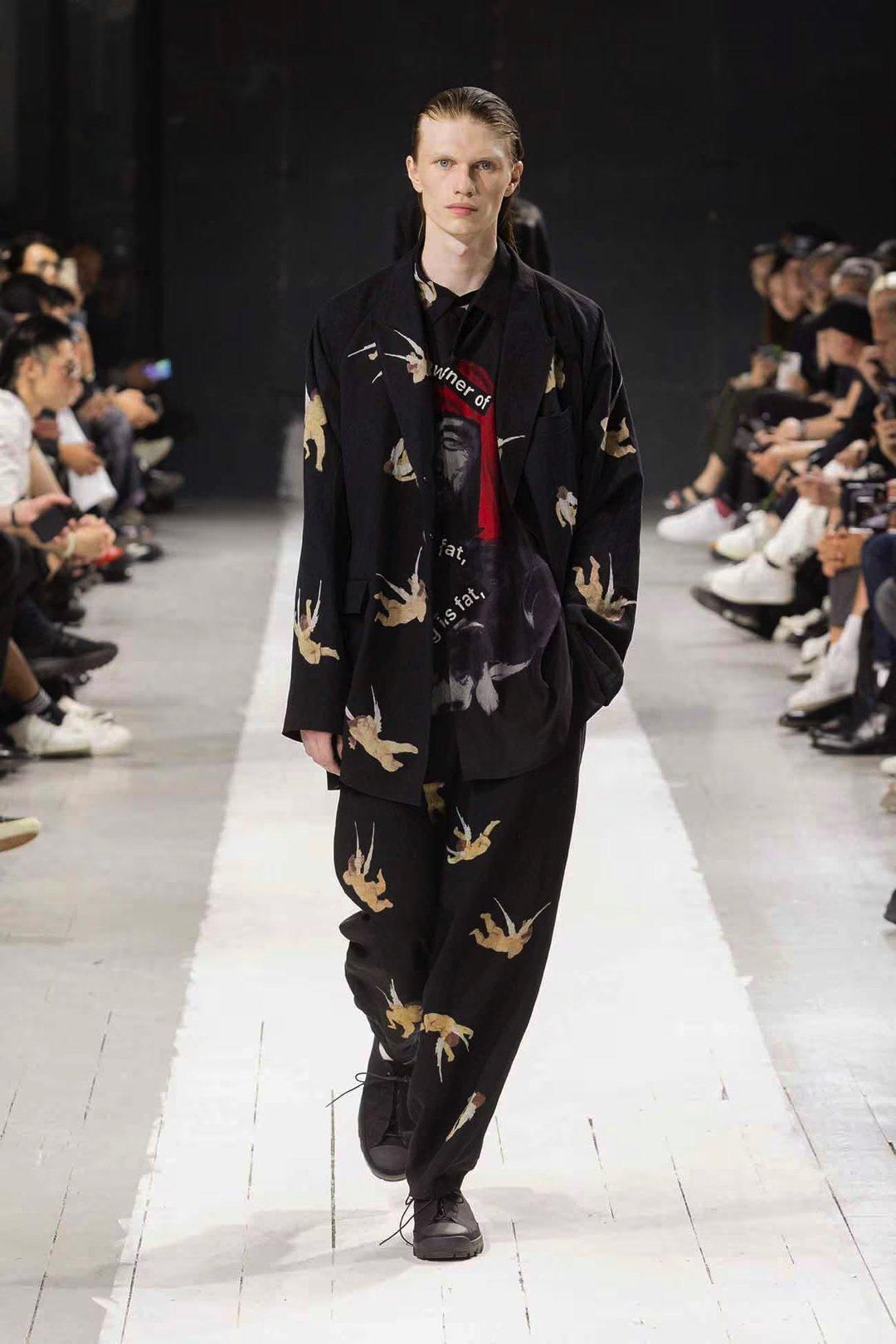 Yohji Yamamoto POUR HOMME 天使柄パンツ - Ka na ta,Yohji Yamamoto