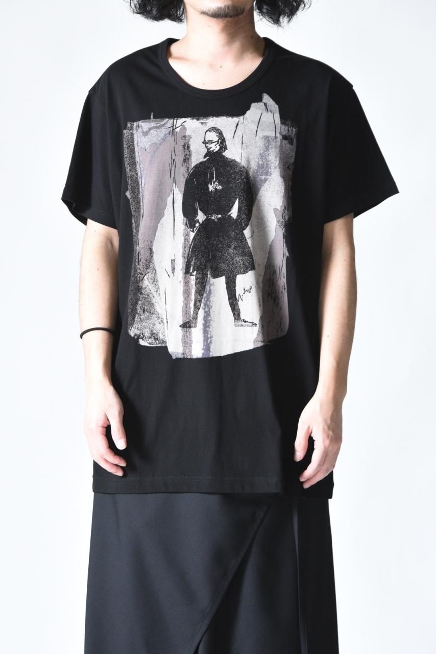 Yohji Yamamoto POUR HOMME デッサンカットソー 黒前姿 - Ka na ta