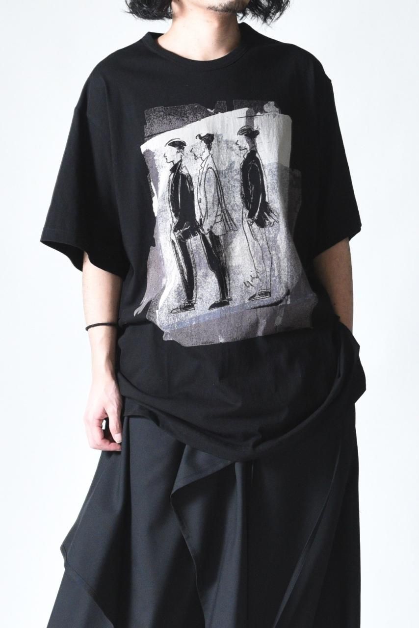 Yohji Yamamoto POUR HOMME デッサンカットソー 3人横姿 - Ka na ta