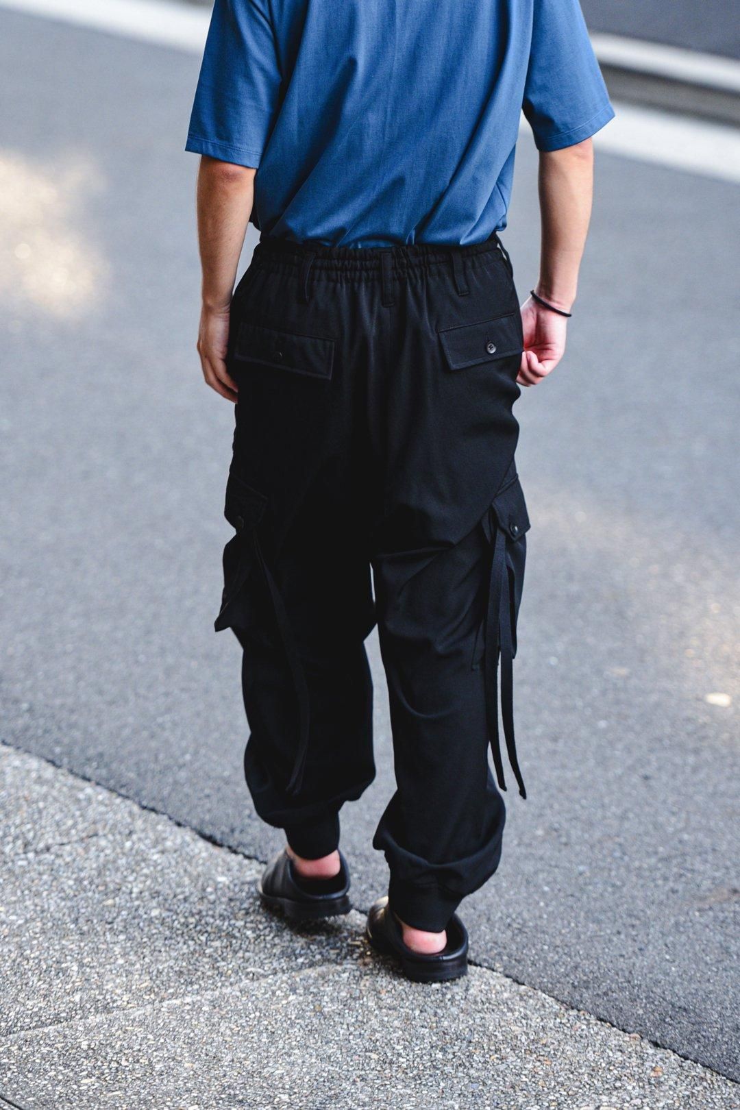 Ground Y ウールギャバジンリブカーゴパンツ - Ka na ta,Yohji