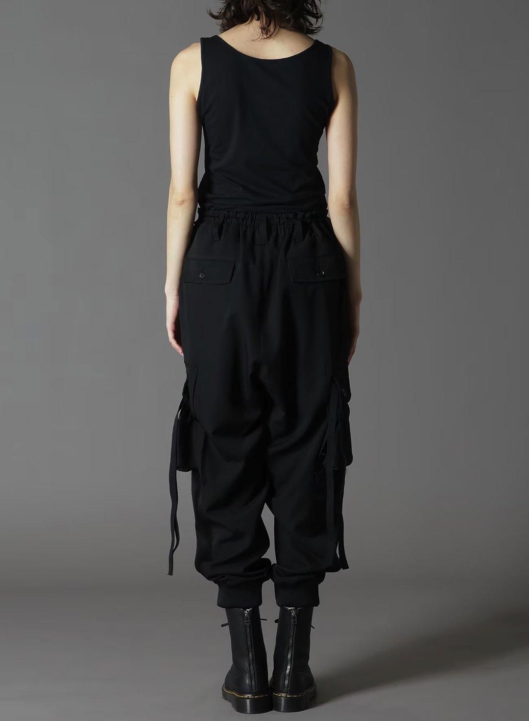 Ground Y ウールギャバジンリブカーゴパンツ - Ka na ta,Yohji