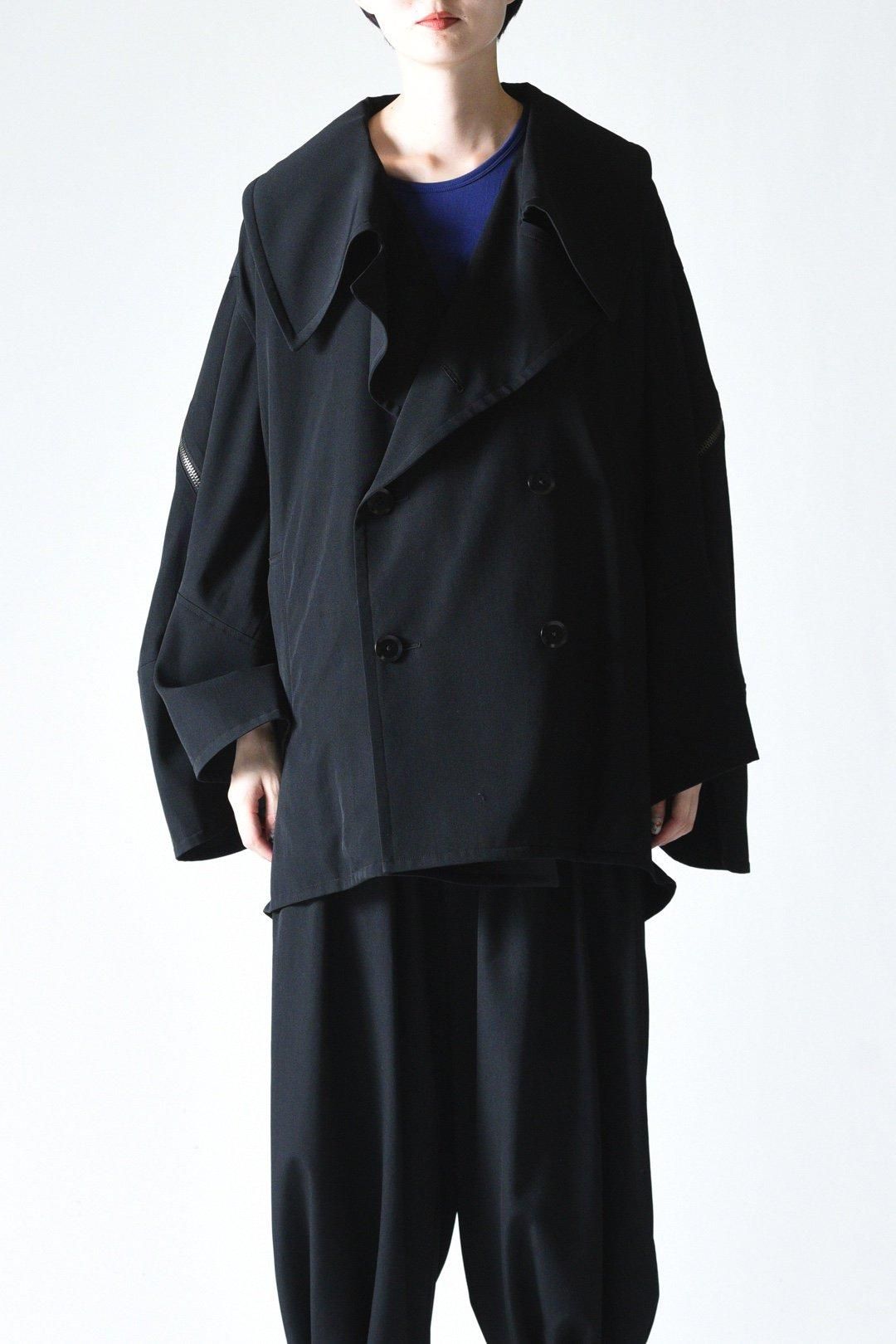 Ground Y ウールギャバジンジッパーオーバーコート - Ka na ta,Yohji