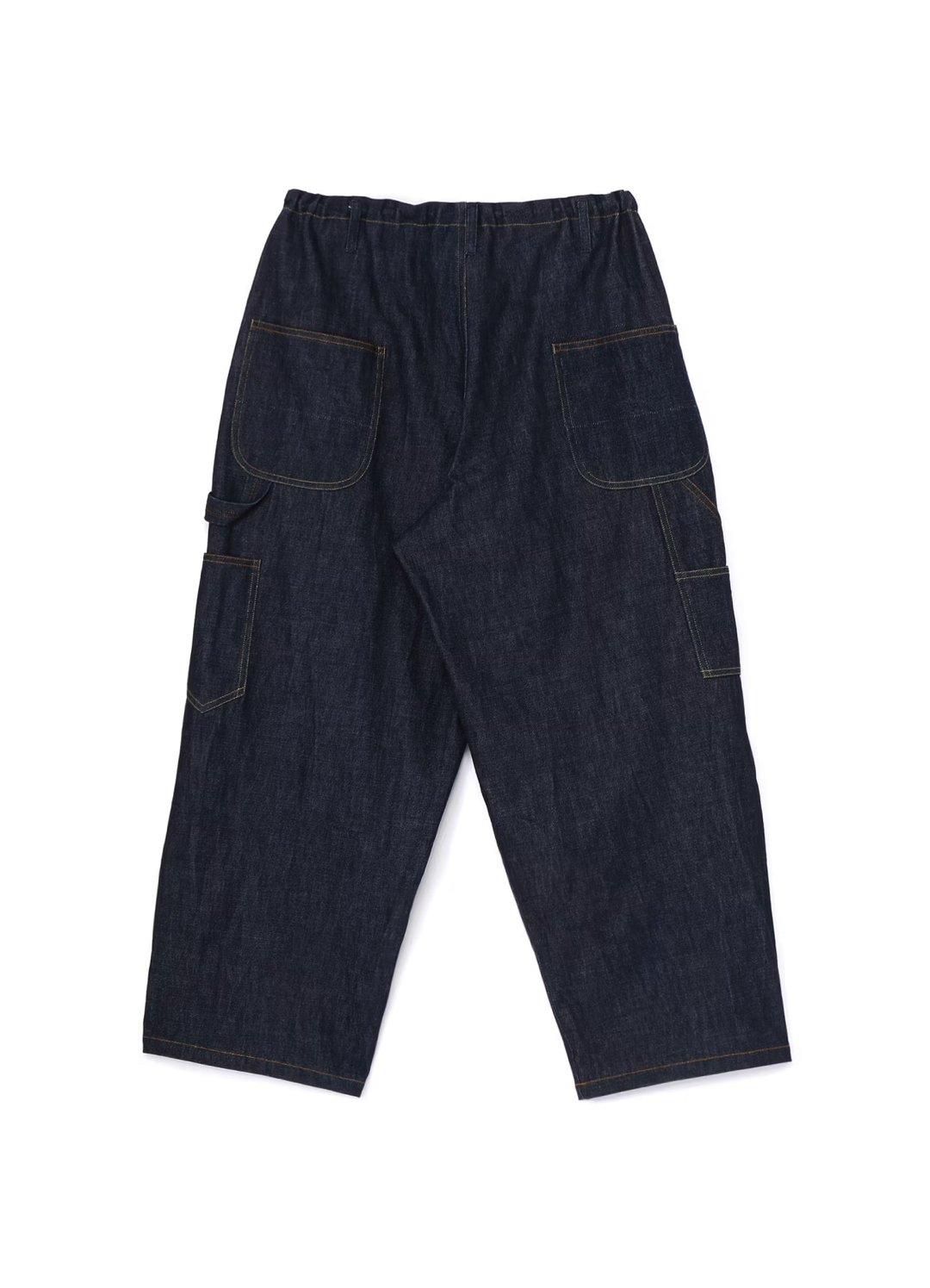 Y's for men 12oz DENIM PAINTER PANTS WITH COLOR COMBI STITCH - Ka