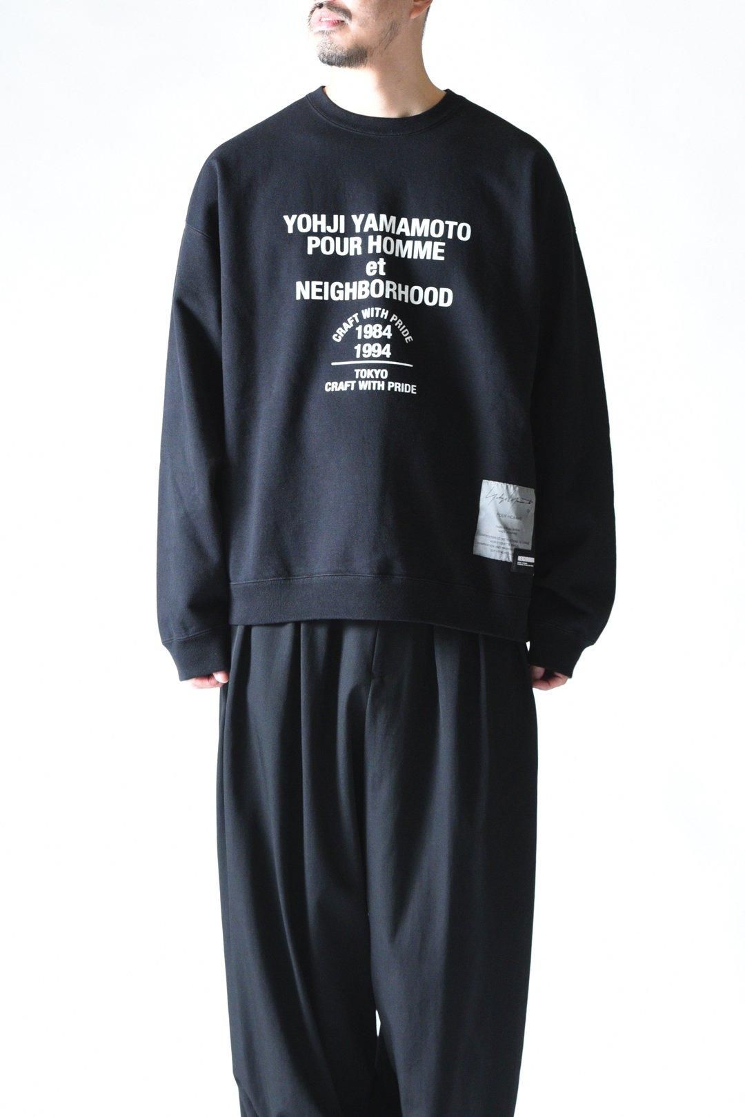Yohji Yamamoto POUR HOMME×NEIGHBORHOOD SWEAT SHIRT LS black/gray