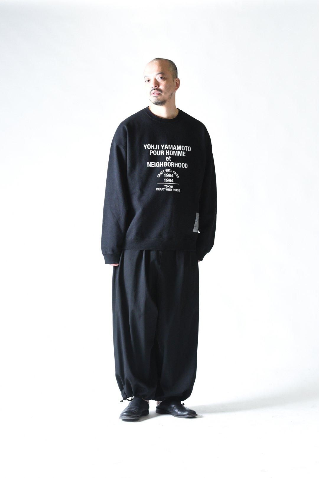 Yohji Yamamoto POUR HOMME×NEIGHBORHOOD SWEAT SHIRT LS black/gray