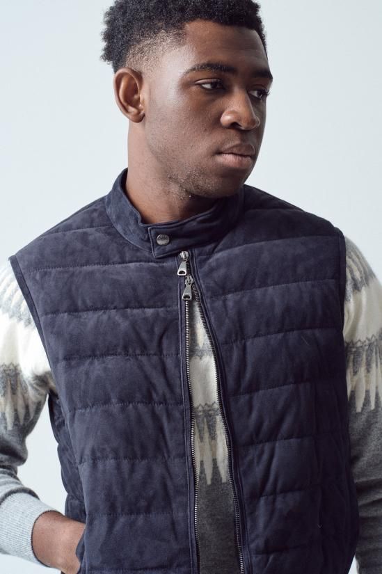 EMMETI / JURI ゴートスキンスエードダウンベスト - 【公式】 Vandori