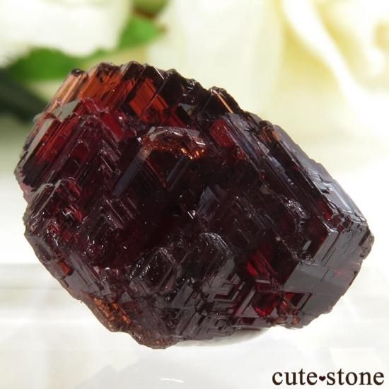 ブラジル産 スペサルティンガーネットの結晶（原石）4.7g - cute stone -
