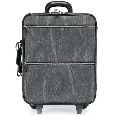 キャリーバッグ / スーツケース / カーフレザー / ペイズリープリント