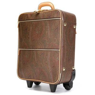 キャリーバッグ / スーツケース / カーフレザー / ペイズリープリント