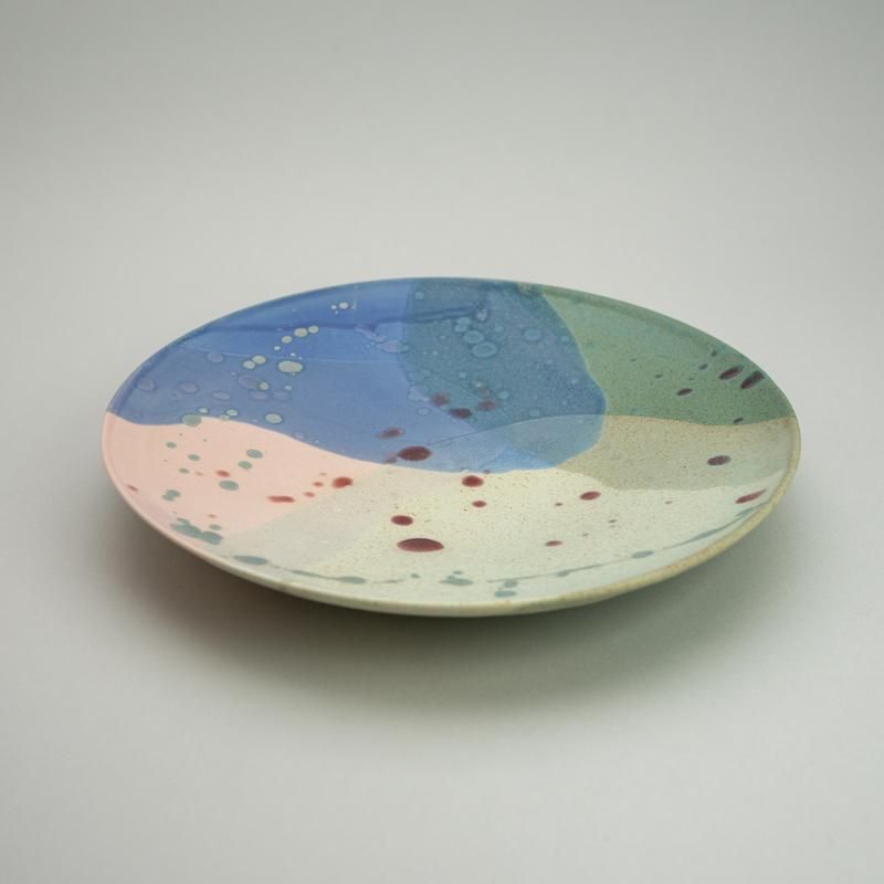 竹村良訓 プレート 直径約20.5cm 竹村良訓 Yoshinori Takemura