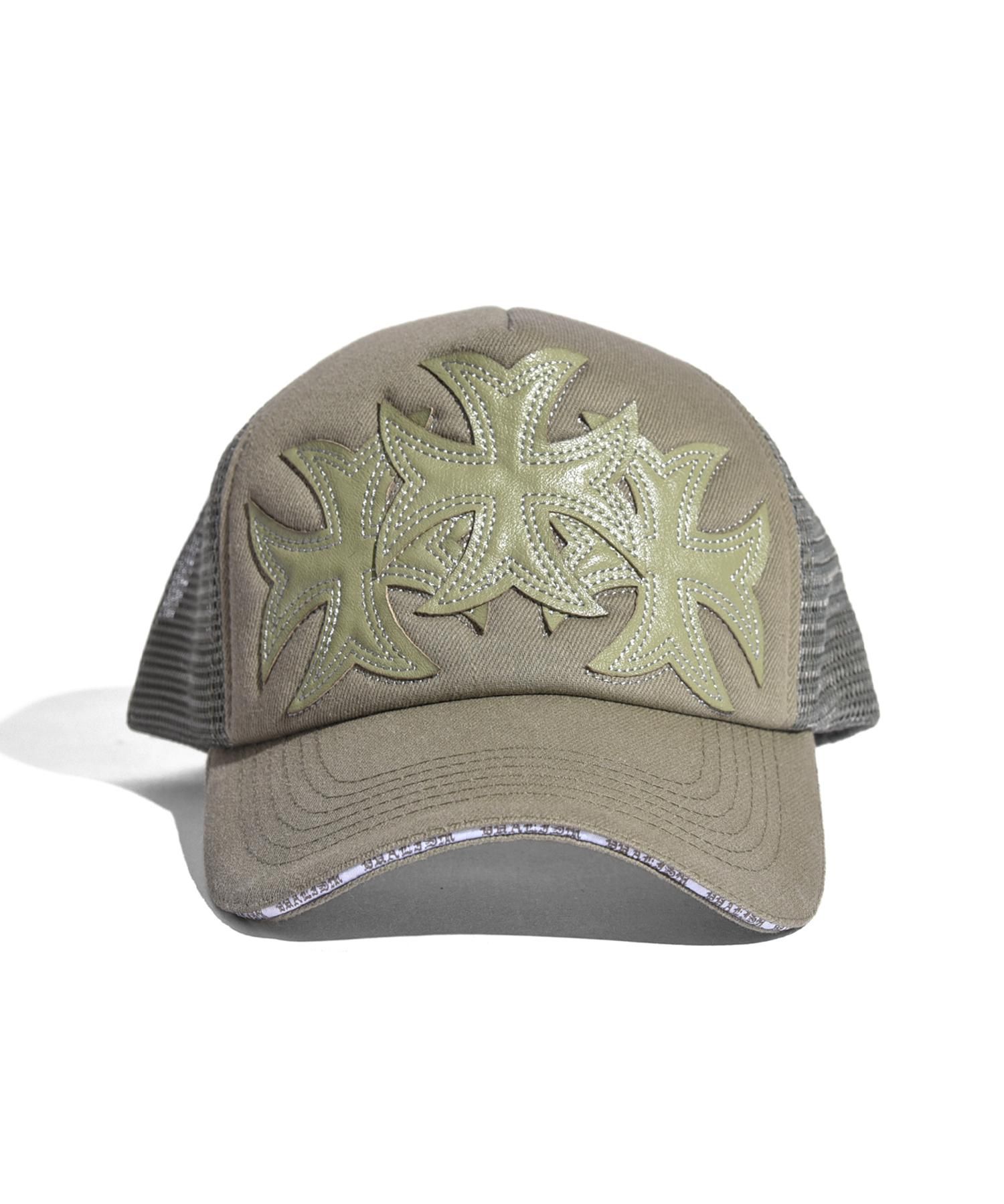 DUALISM/DLSM(デュアリズム)キャップ TRIVAL CROSS PATCH MESH CAP