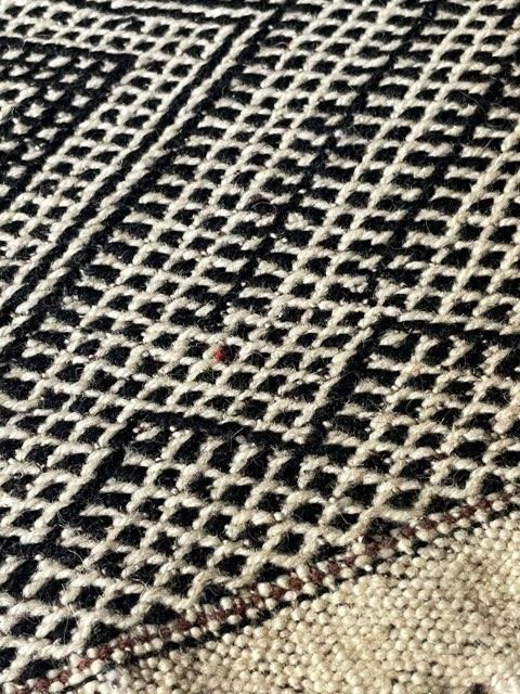 モロッコラグ「ZANAFIザナフィキリム」アトラス産 ウール手織りラグ