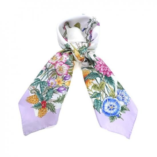 激レア1985年COMME des GARÇONS 風景プリント絹スカーフ 激レア1985年