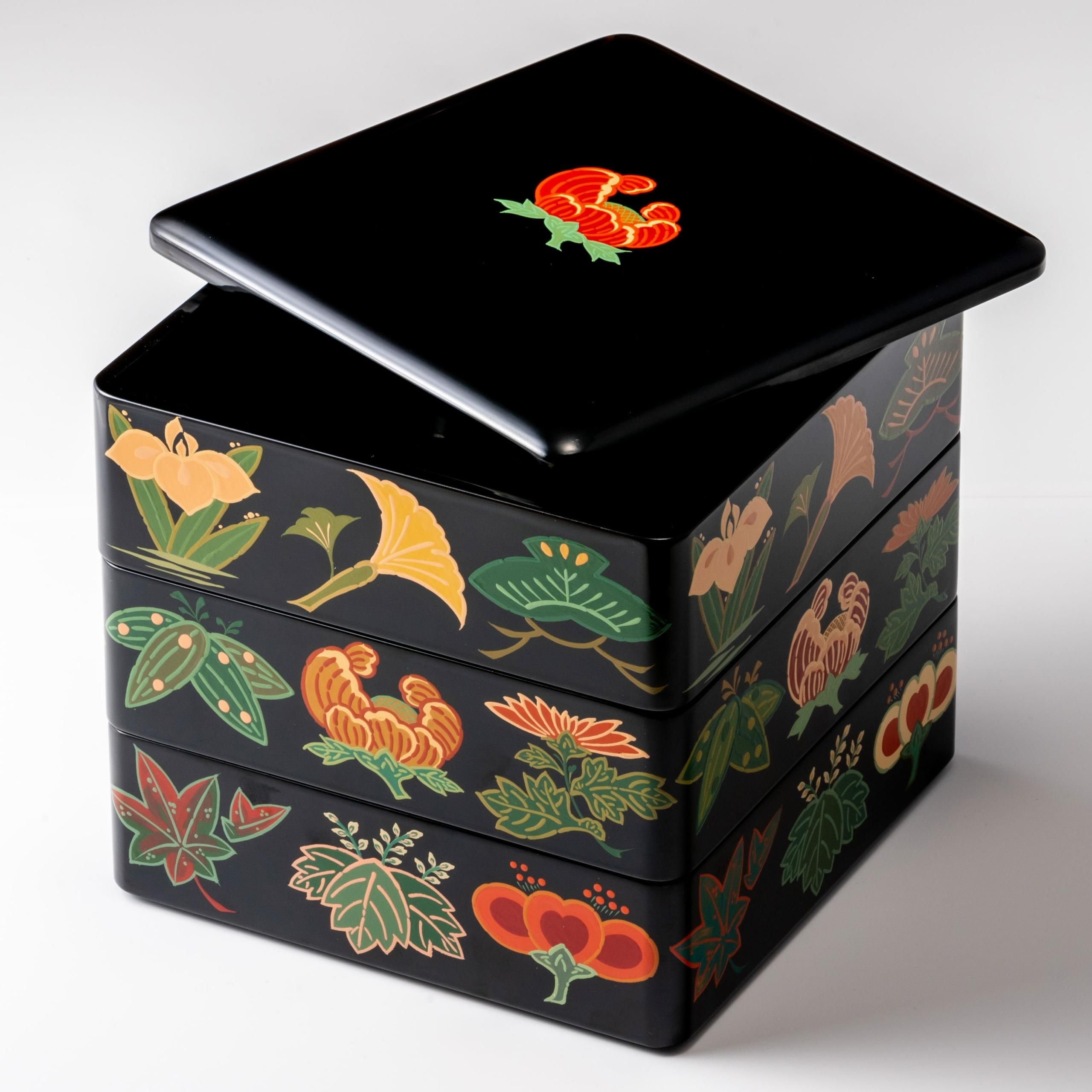 古代漆絵重箱 6.5寸 - 秀衡塗工房 丸三漆器 オンラインストア