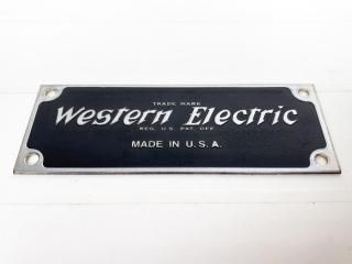Western Electric ネームプレート銘板