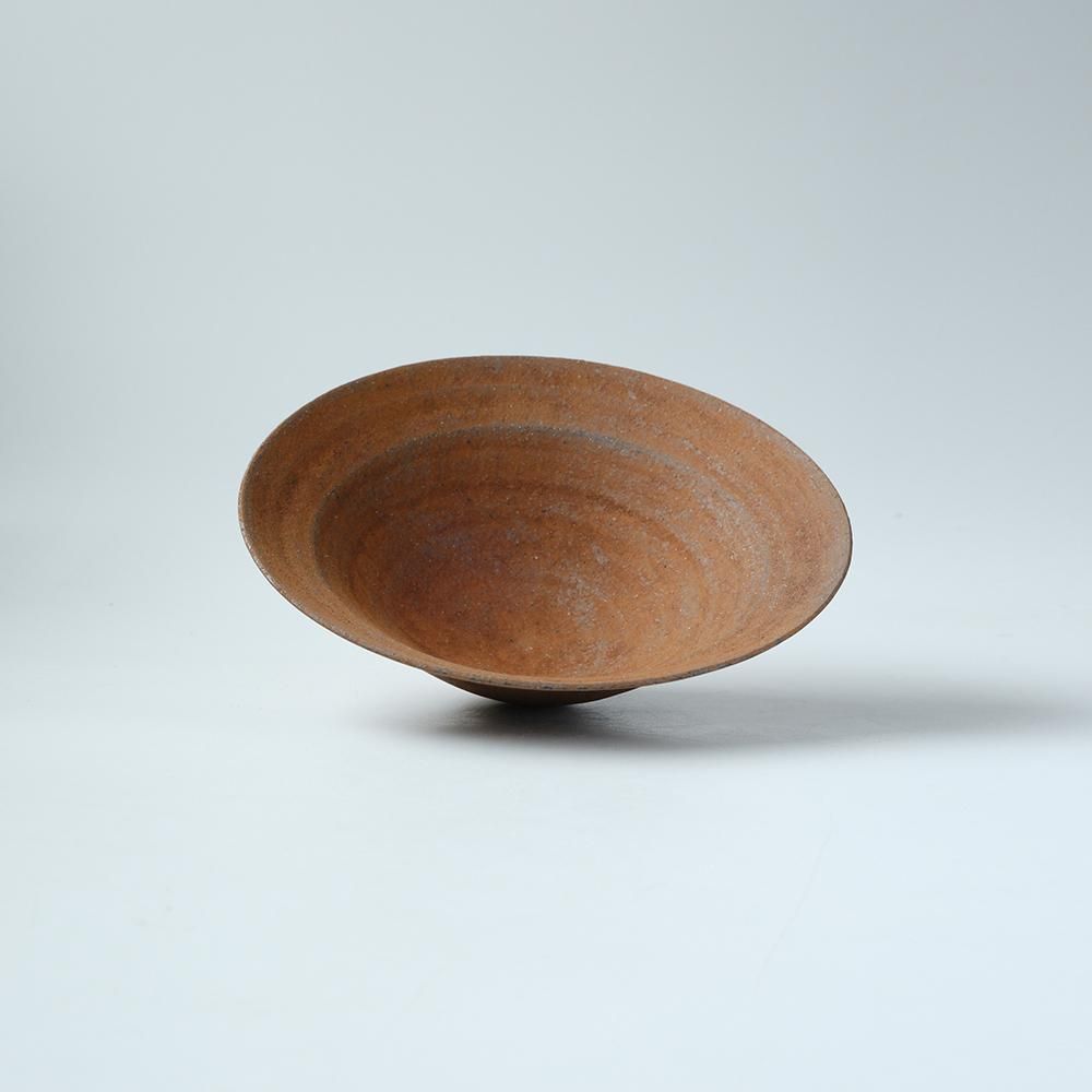 二階堂 明弘 _ 焼締め リム鉢（赤） - NODE