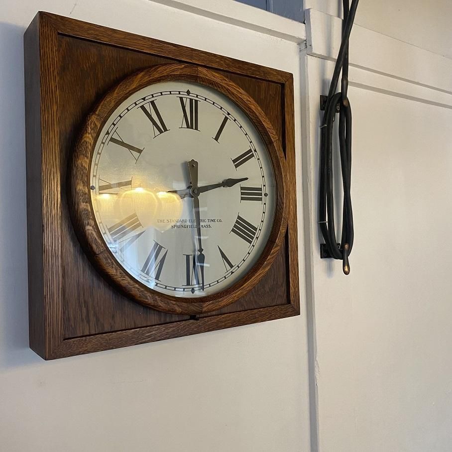 ANTIQUE 1920's THE STANDARD ELECTRIC TIME Co. 