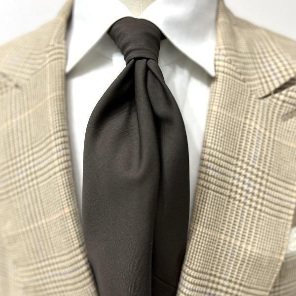 HOLLAND&SHERRY生地 アットヴァンヌッチ ネクタイ | ダークブラウン