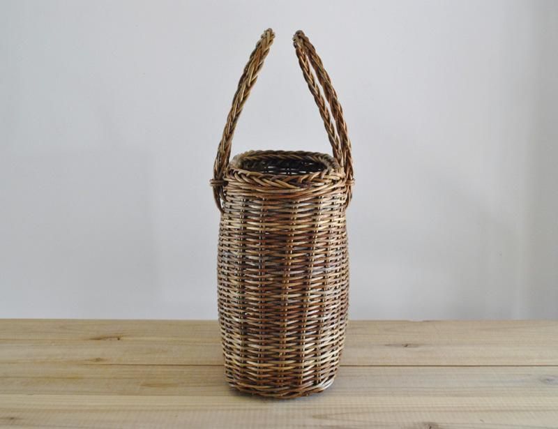 あけびかご 薄型並編みグニ手かご - 日本の手仕事の店 ちゃらっぽこ