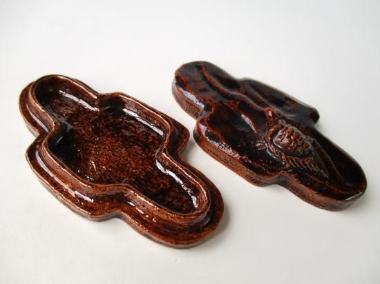 大樋焼 玄々斎好 亀の洲香合 二十五ノ内 (共箱)十代 大樋長左衛門