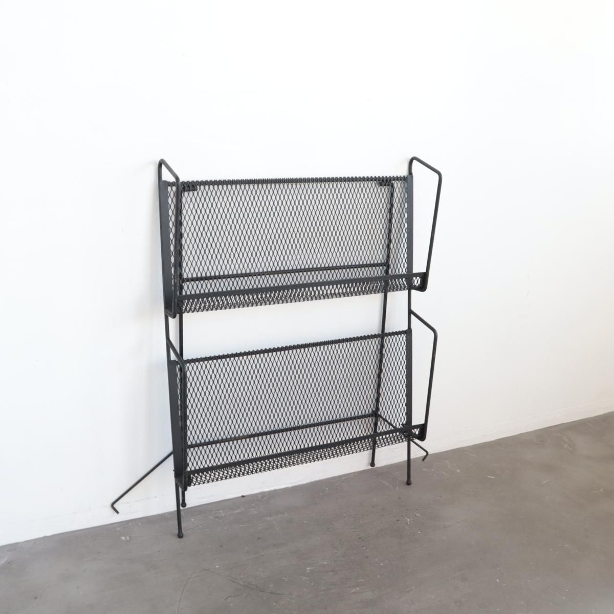 アメリカ ヴィンテージ ミッドセンチュリー レコードラック マガジン