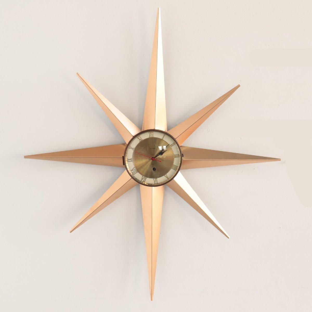 ミッドセンチュリー WELBYサンバーストクロック アメリカ 壁掛け時計