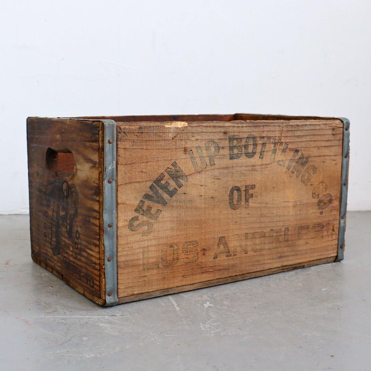 ヴィンテージ 7up 木箱 ウッドボックス -通販-ローズボールアンティークス