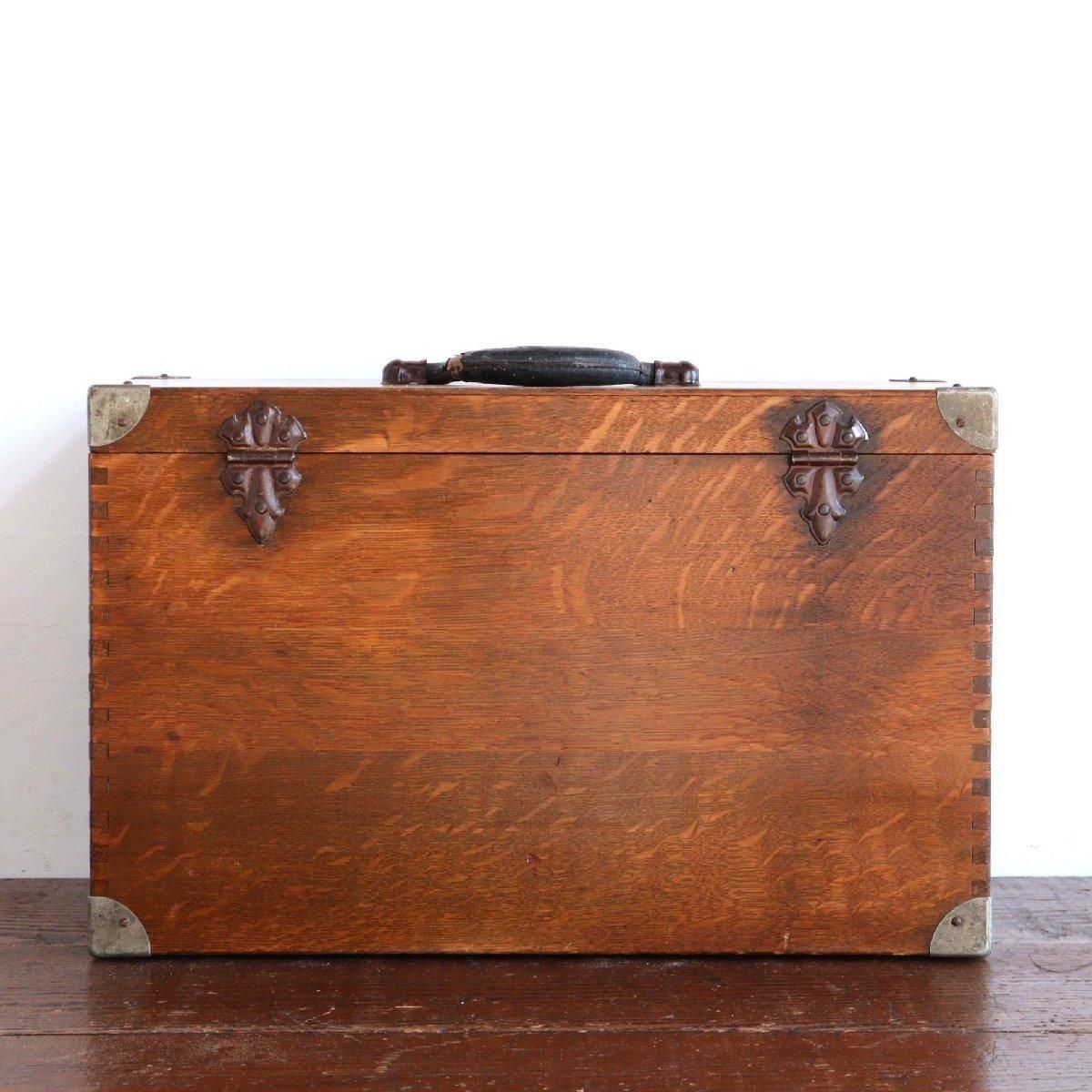 ヴィンテージ ウッドツールボックス 工具入れ -通販-ローズボール