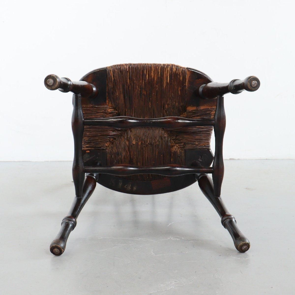 アンティーク 藁編み ダイニングチェア 木製 -通販-ローズボール