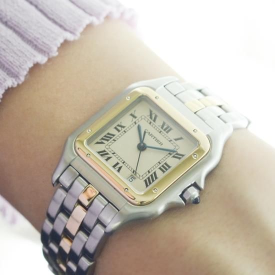 カルティエ cartier ｜パンテールMMデイト 1ロウ ｜クォーツ ・1980