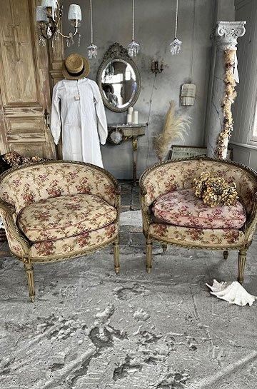 ロココ調シングルソファ【パディントン】｜アンティーク家具